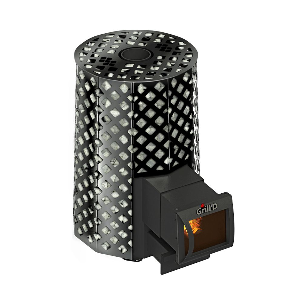 Дровяная банная печь Grill'D Violet Romb Long