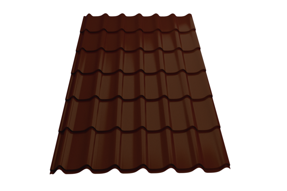 Профиль металлический типа "Монтеррей"-15 RAL 8017 0,5*1190*