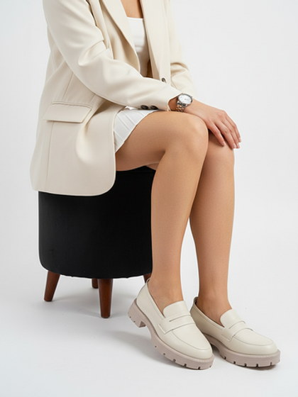 Лоферы женские демисезонные натуральная кожа