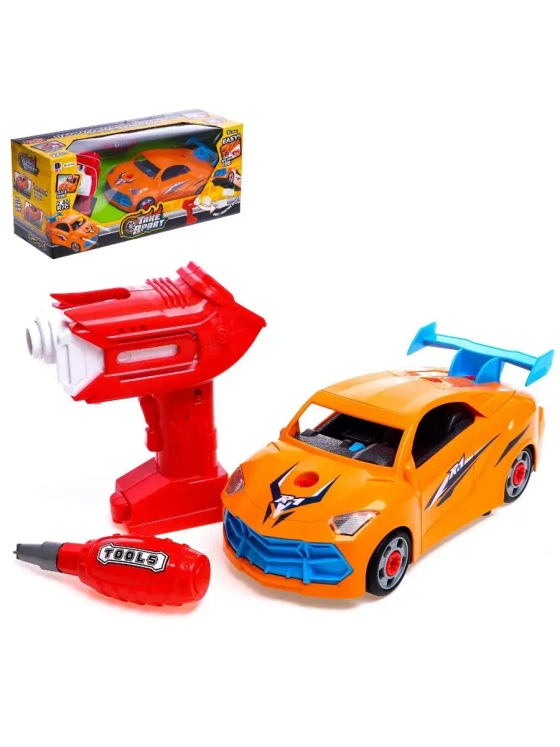 Конструктор винтовой Спорткар с шуруповертом Bohui 6987837