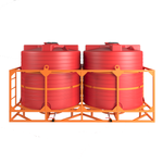 Кассета с полным сливом 2*6000л КАС Политим 12000 л.(4330x2190x2272см;красный) - арт.560814