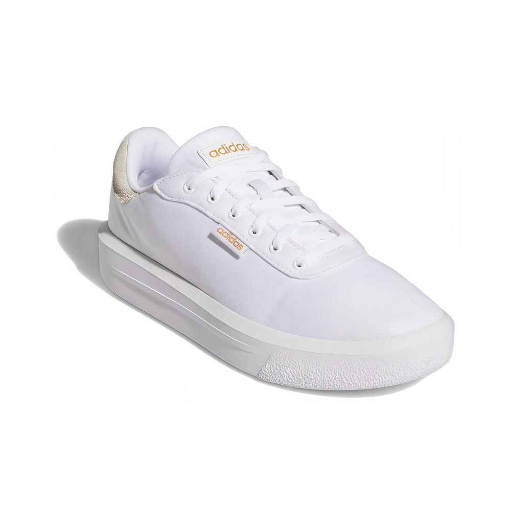 Женские кроссовки Adidas Court Platform CLN 'White Gold Metallic' GZ1689