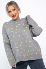 Свитер оверсайз Анита (серый) Б14759-1М LT Collection