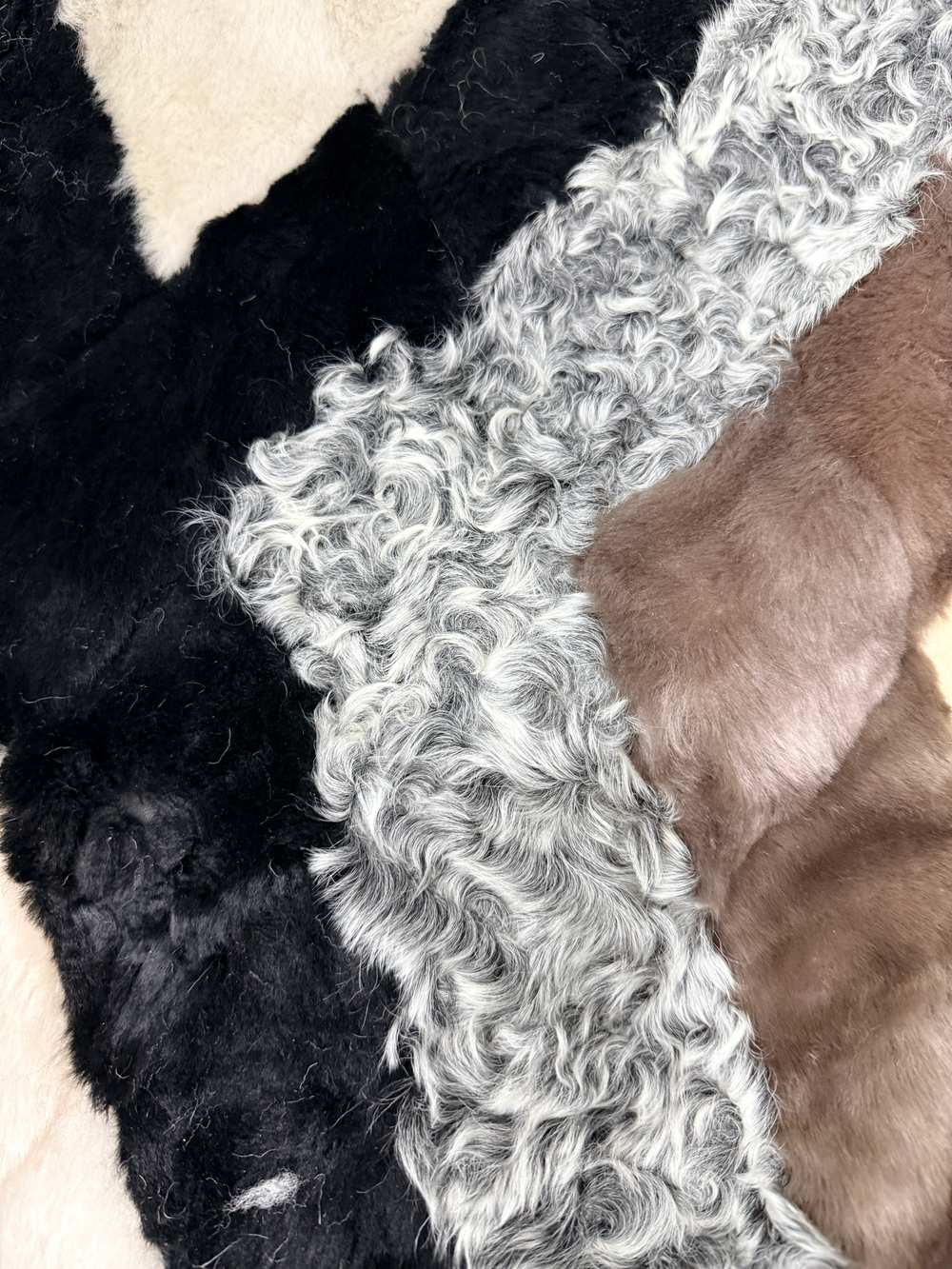 Покрывало меховое ковер из шкуры овчины