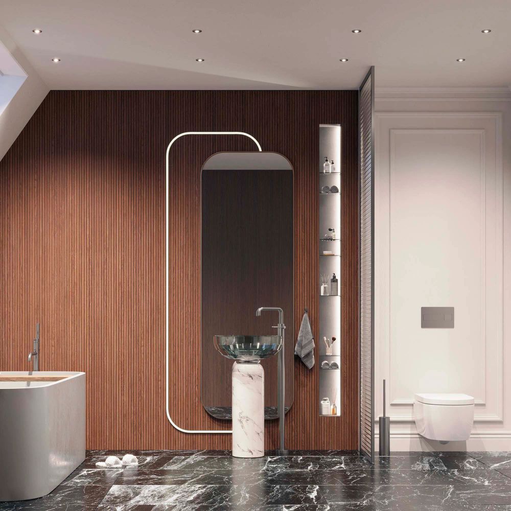 Светильник MS-GLORY-BUILT-R54-5W Warm3000 (NI, 60 deg, 230V) (Arlight, IP54 Металл, 5 лет) 047291