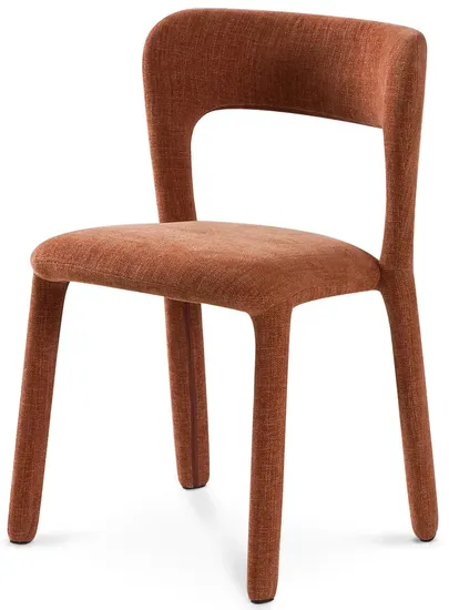 Стул Rihom шенилл терракотовый