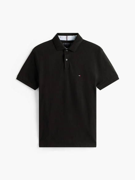 Поло Tommy Hilfiger Regular Fit Stretch Black