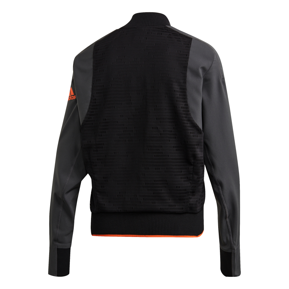 Женская теннисная куртка Adidas VRCT Primeblue Jacket Women - grey six/black