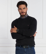 Хлопковый свитер multi htr merino crew neck Tommy Hilfiger - черный(MW0MW33100)