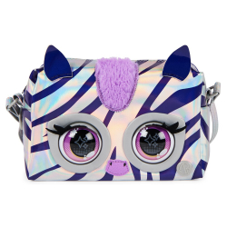 Purse Pets - интерактивная металлическая сумочка со звуком и подвижными глазками Zebra Rebel Stripez 20139591 / артикул   26700 6065582 20139591  / GTIN 778988451724