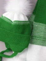 Шапка детская зимняя вязаная и шарф