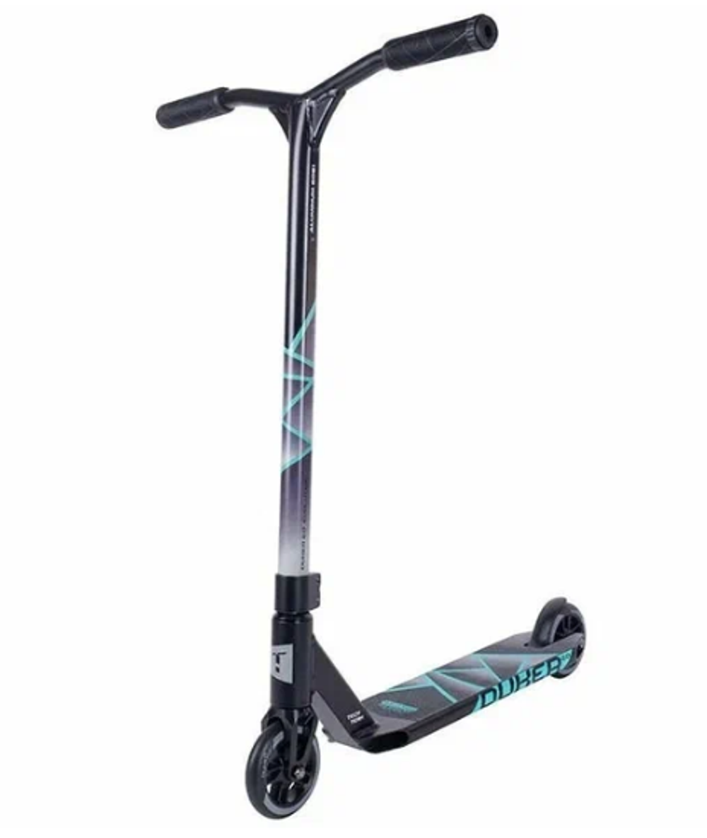 Самокат трюковой Tech Team Duker 2.0 черно-бирюзовый