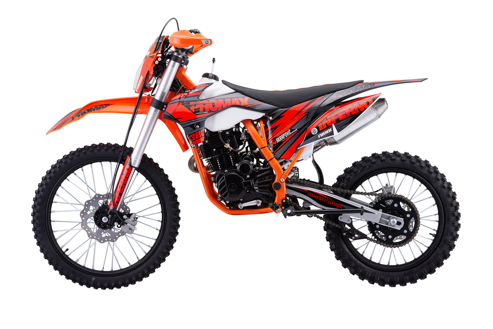 Кроссовый мотоцикл PROMAX INFERNO 380 (4 valves, 6 gears) оранжево-черный