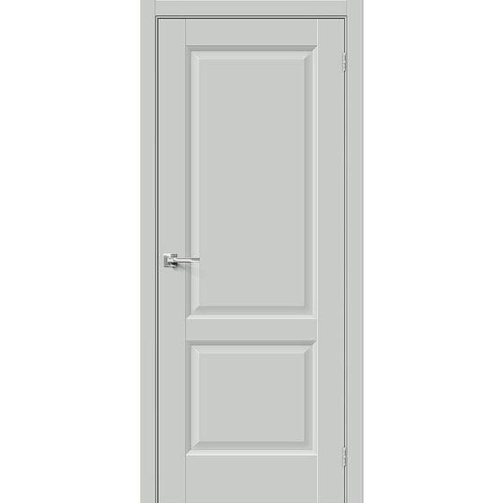 Купить Межкомнатная дверь ПЭТ Неоклассик-32 Grey Silk глухая