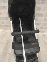 Kоляска прогулочная Farfello Comfy Go черный (серебряная рама)