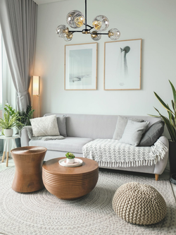 Люстра потолочная на штанге Lanbos, 6 ламп Е27, до 360 Вт, до 27 кв м, черная с золотом