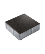 Гранитная тротуарная плитка КВАДРАТ - Б.1.К.6 Гранит Черный