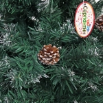 Ёлка «Зимний вечер» 150 см, ПВХ с шишками (550 веток) (без заводской упаковки)