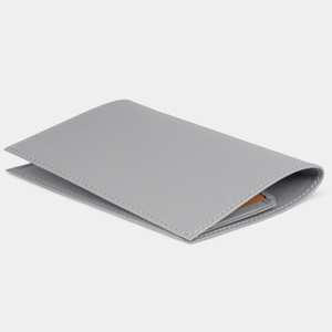 Обложка для паспорта из натуральной кожи теленка, серого цвета