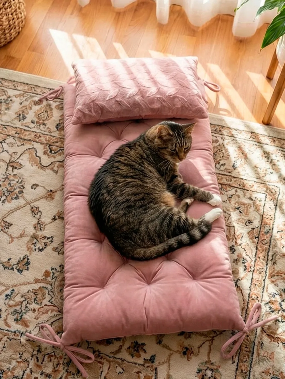 Подушка на скамью, подоконник, обувницу 100х45 см