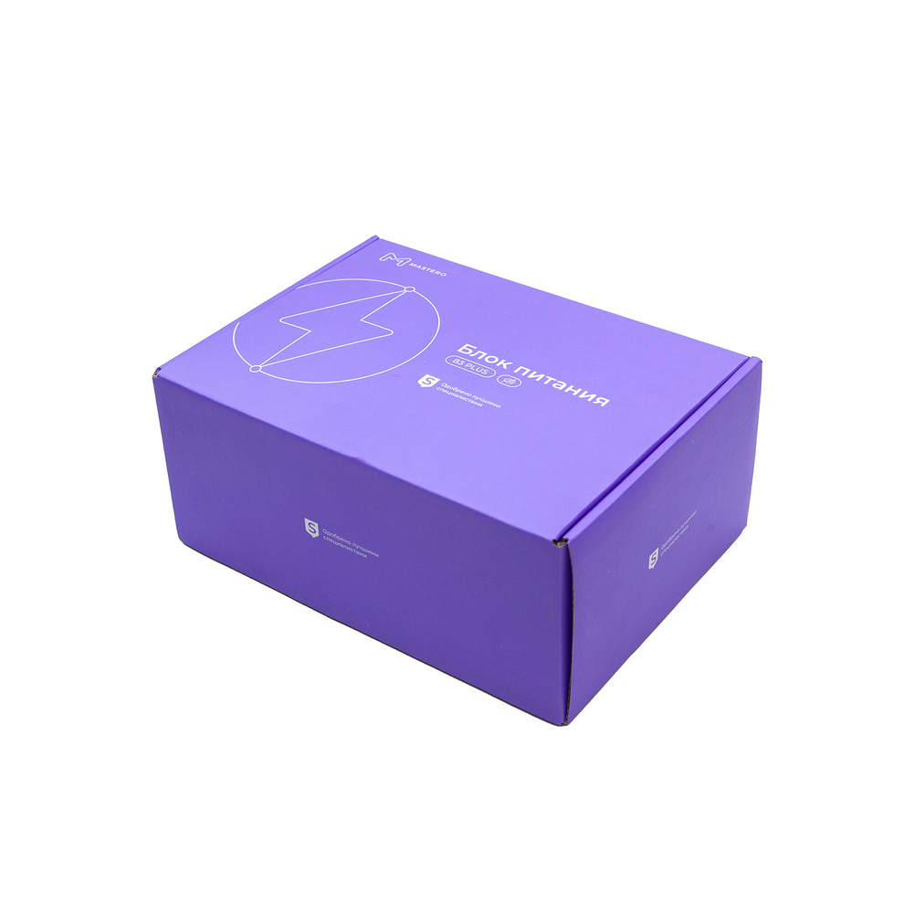 Блок питания ATX Mastero M450, 450W, 80+, Retail, APFC, 1x4+4pin, 1x6+2PIN, 3xSATA, 2xMOLEX, 1xFDD (M450-120BFV1)