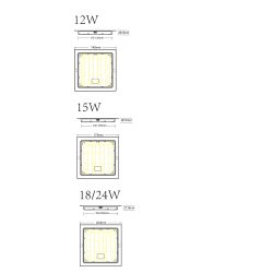 Светильник светодиодный встраиваемый ЭРА LED 18-12-4K квадратный 12Вт 4000К | Downlight
