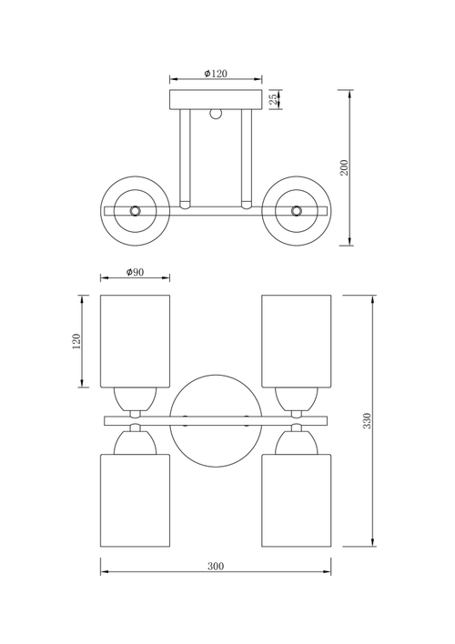 Люстра Freya FR5129PL-04W