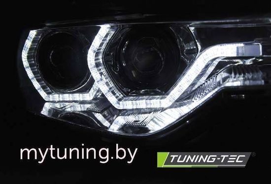 Фары передние ANGEL EYES LED CHROME DRL для BMW 3 F30 F31