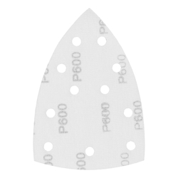 Треугольник абразивный на ворc. подложке под "липучку", перф., P 600, 150х150х100 мм, 5 шт. Denzel