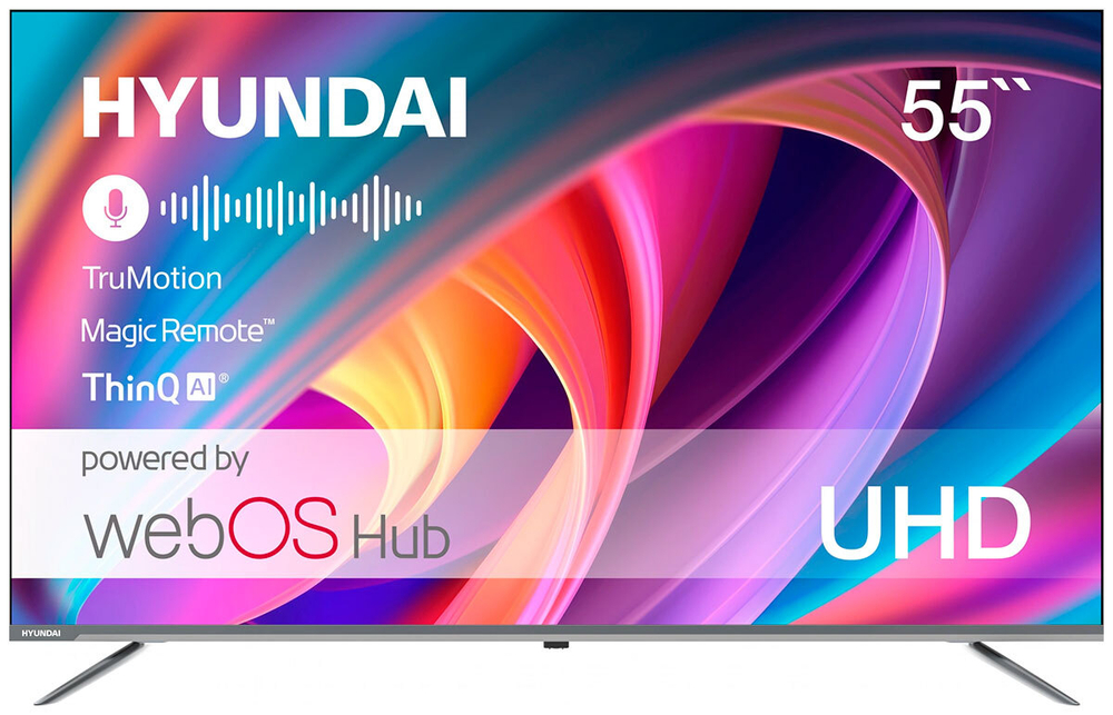 ЖК телевизор Hyundai H-LED55BU7100(UHD Smart,metal frameless)