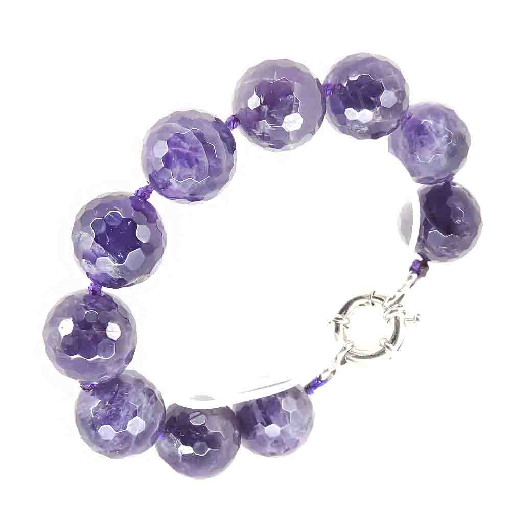 Браслет "Раут 14" аметист светлый