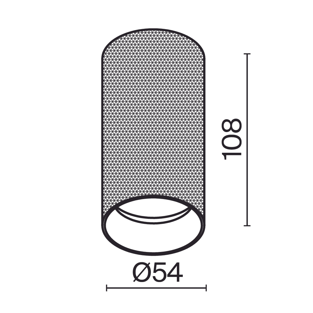 Потолочный светильник Technical C080CL-01-GU10-W
