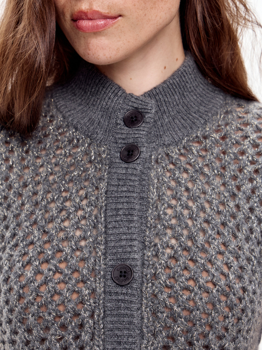 Кашемировый жилет с люрексом