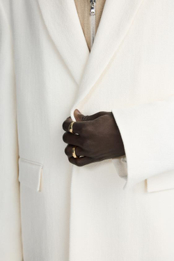 ZARA НАБОР ИЗ ДВУХ КОНТРАСТНЫХ КОЛЕЦ — LIMITED EDITION, ЗОЛОТИСТЫЙ