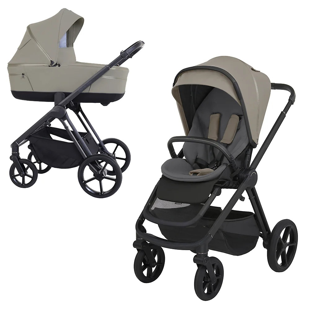 Детская коляска 3 в 1 Espiro Miloo 2025 и автокресло Pi Begie 217 cashmere gray / Бежевый (Beige 109)