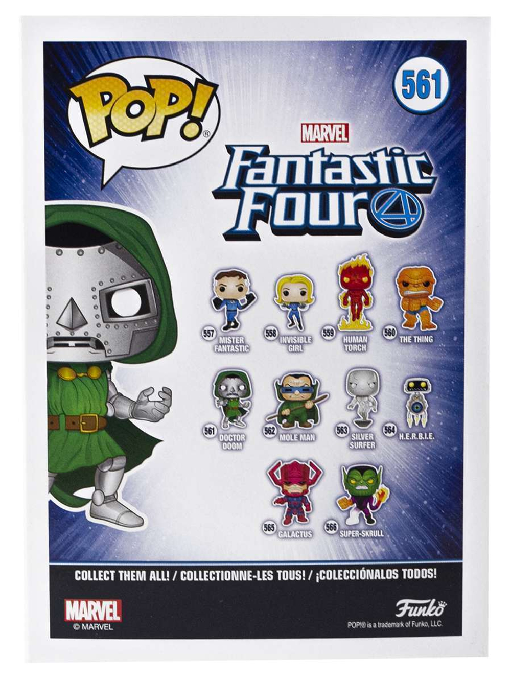 Фигурка Funko POP! Bobble Marvel Fantastic Four Doctor Doom (561) 44991