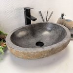 Раковина из речного камня RS63570 (48*36*15) 0122