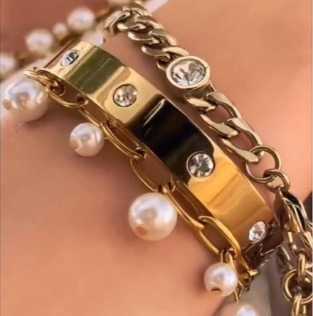 Браслет Dyrberg Kern BELLA II SG CRYSTAL 390137