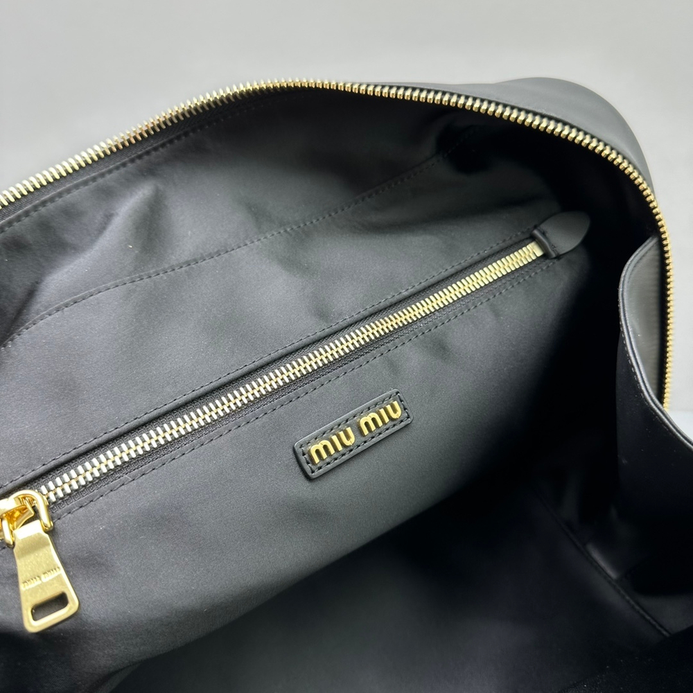 Miu Miu Leather Top Handle Bag 24 cm