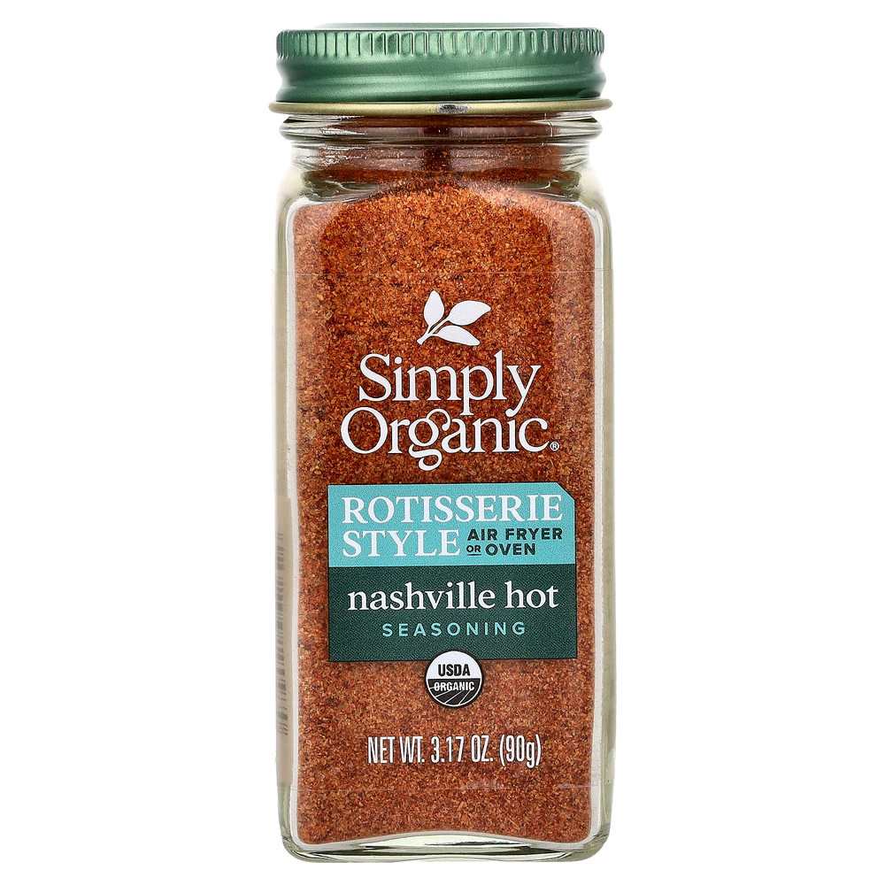 Simply Organic, приправа для гриля, «нэшвильский острый», 90 г (3,17 унции)