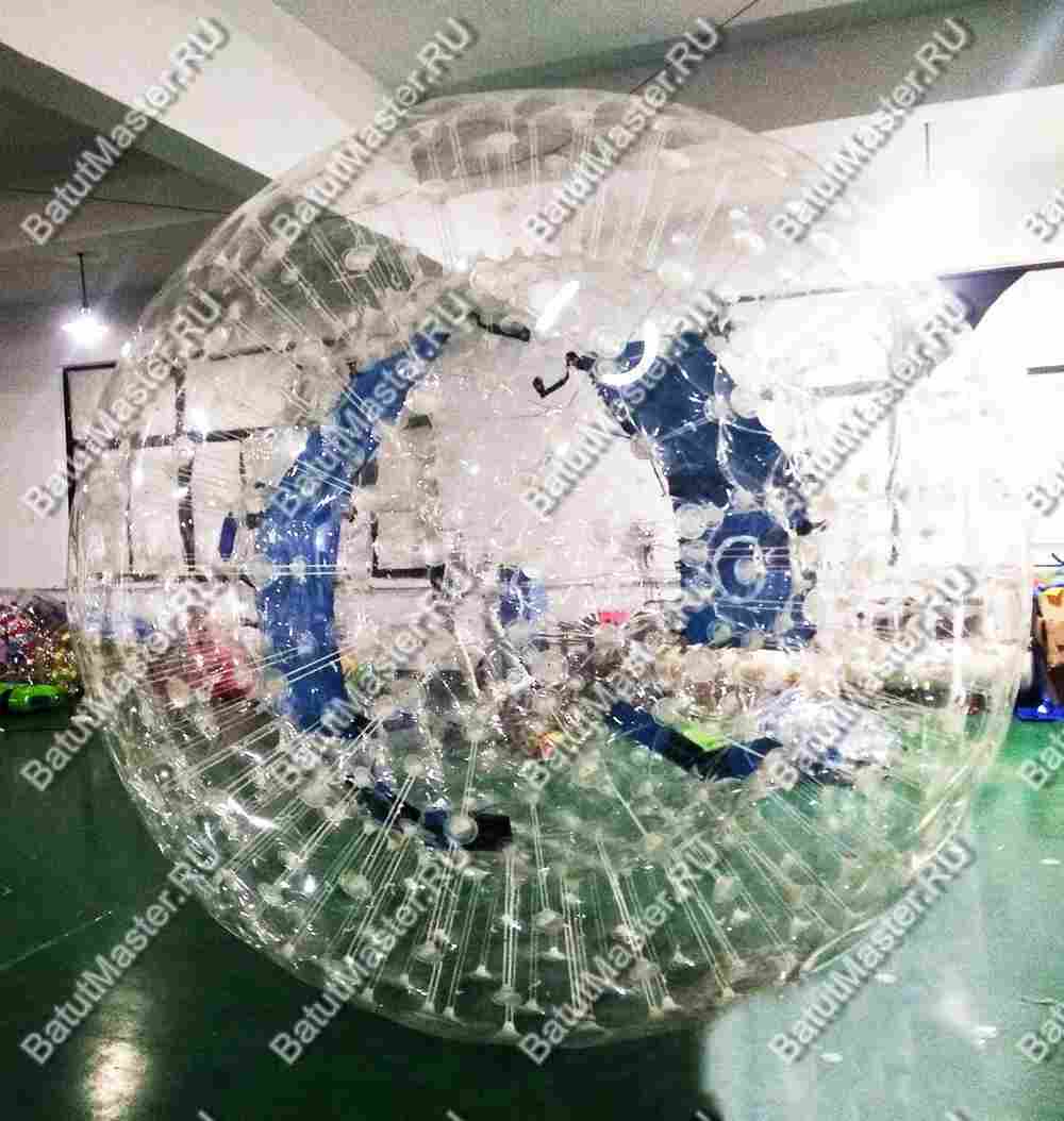 Зорб ТПУ"Капля", усиленные сиденья, диаметр 3 м