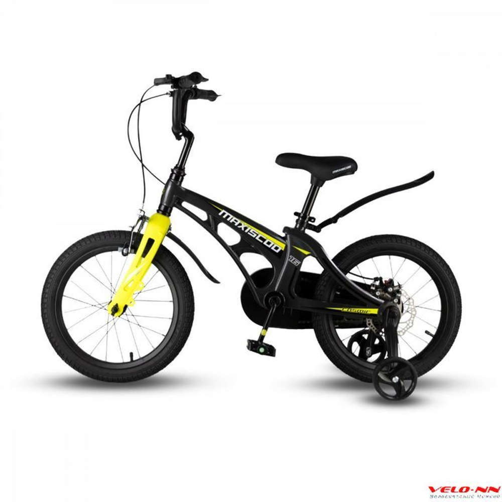 Велосипед 16" MAXISCOO Cosmic Стандарт, Мокрый Антрацит (2024)