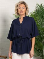 Блуза Мариша НЬЮ (синяя) Б15532-30М LT Collection