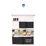 Карман настенный подвесной 7отделений «ИДЕЯДОМА», принт черный, 35*50см (лейбл Селфи)