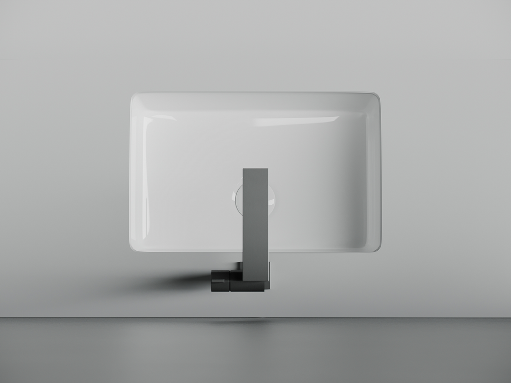 Раковина встраиваемая снизу Ceramicanova Era, c отверстием слива - перелива 460x320x155 мм, белый, арт.CN15003