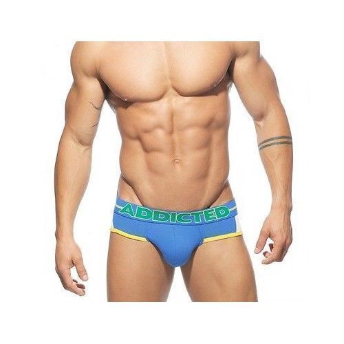 Мужские трусы брифы голубые Addicted Born to be Free Brief Blue