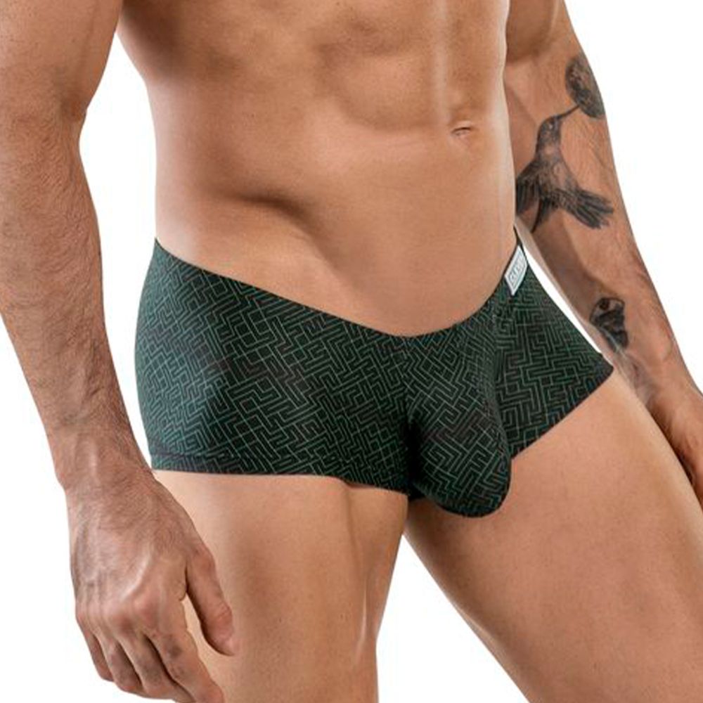 Мужские трусы боксеры черные с принтом Clever Moda LABERIN LATIN BOXER 185211