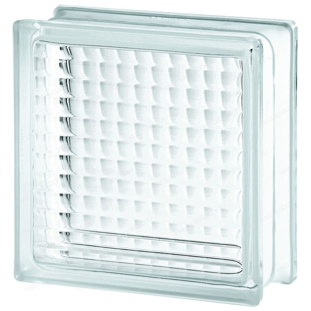 Стеклоблок Vitrablok Сетка 190x190x80 - Бесцветный