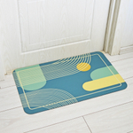 Коврик для ванной 43*73см гладкий, полиэстер, рисунок в ассортименте