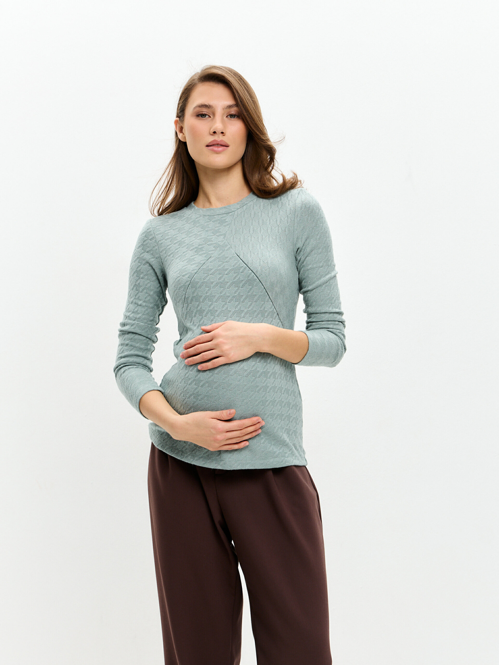 Кофта "Стефания" для беременных и кормящих мам.